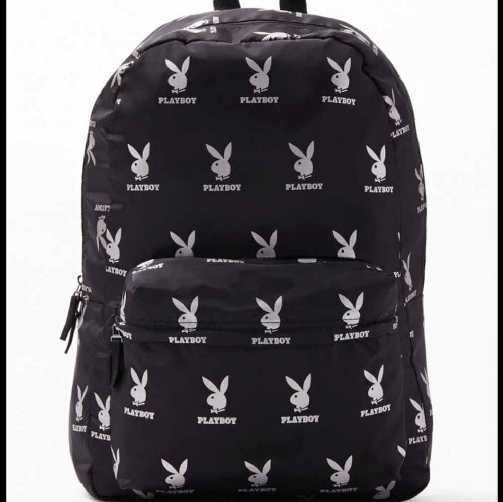 Playboy bunny black bookbag backpack bag